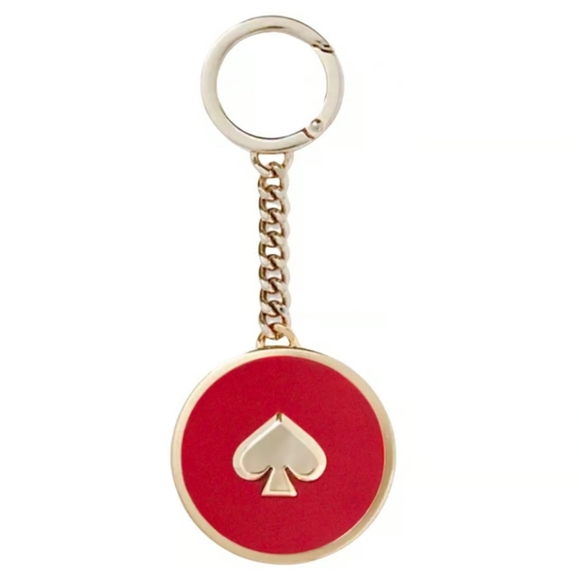 kate spade Accessories - KATE SPADE HOT CHILI ENAMEL KEYCHAIN FOB